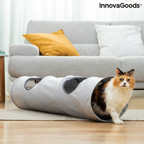 Collapsible Cat Play Tunnel — Foldable Indoor & Outdoor Cat Toy