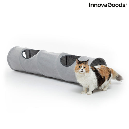 Collapsible Cat Play Tunnel — Foldable Indoor & Outdoor Cat Toy