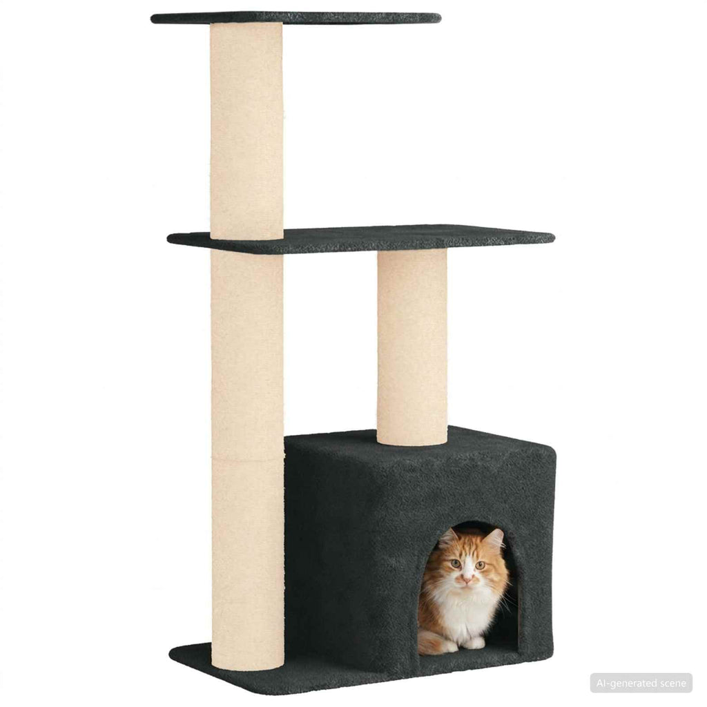 Cat Tree With Sisal Scratching Posts 133 Cm