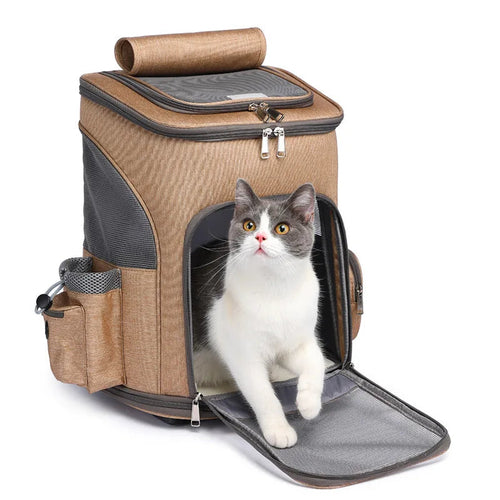 Premium Breathable Cat Backpack — Lightweight Travel Carrier for Cats & Small Dogs