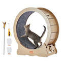 Luxury Cat Exercise Wheel — Solid Wood Running Wheel for Indoor Cats